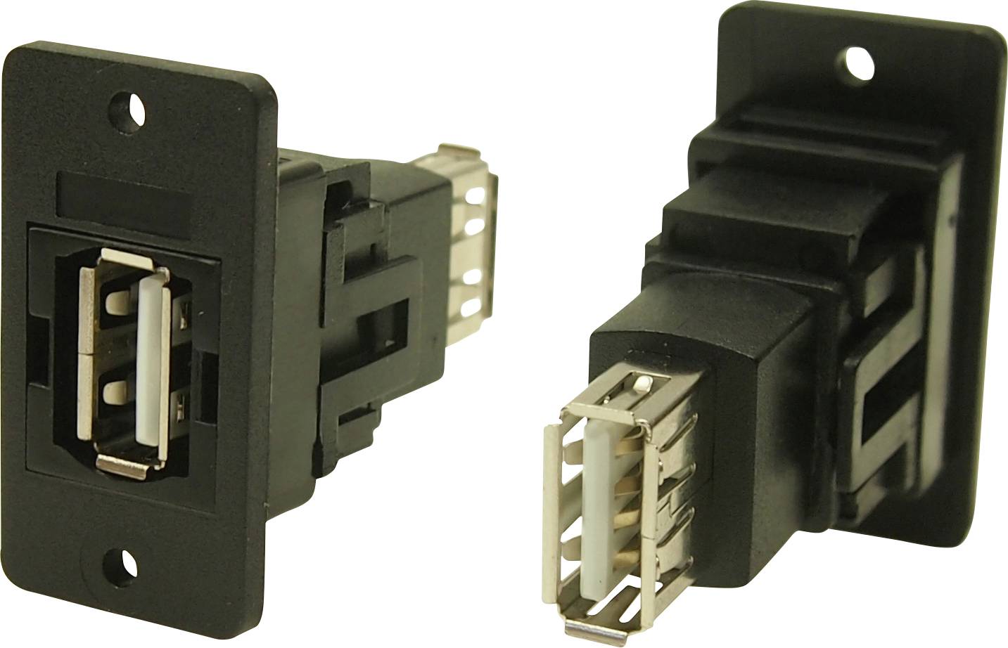 Adaptador, Conector hembra, encastrable Toma USB tipo A - Toma USB tipo A CP30608NX Cliff Contenido: 1 UD(S).
