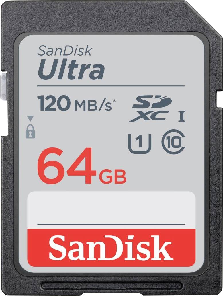 SanDisk SDXC Ultra 64GB (Class 10/UHS-I/120MB/s) Tarjeta SDXC 64 GB Class 10, UHS-I