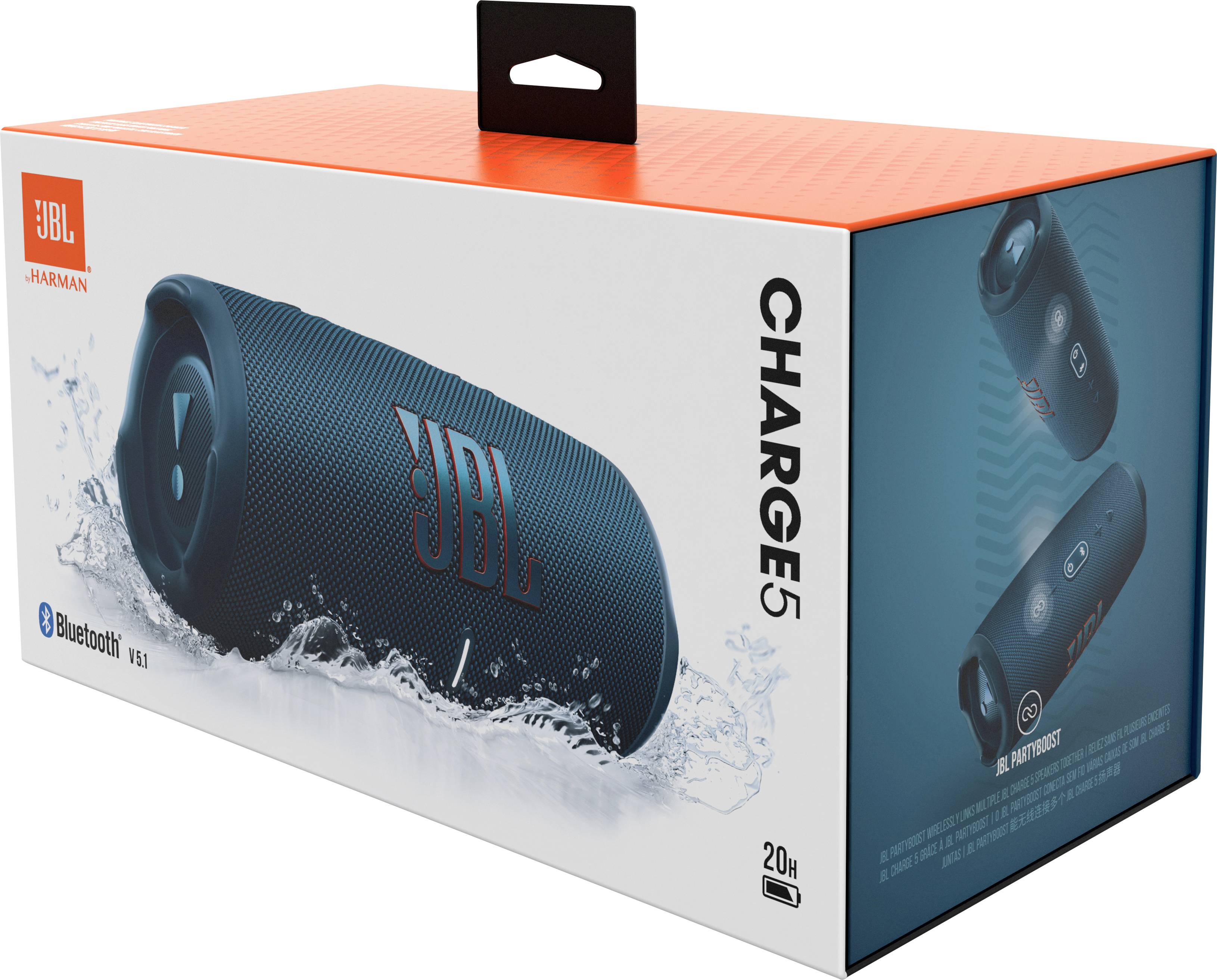 JBL CHARGE 5 Altavoz Bluetooth® Para exteriores, Impermeable, USB Blau-5