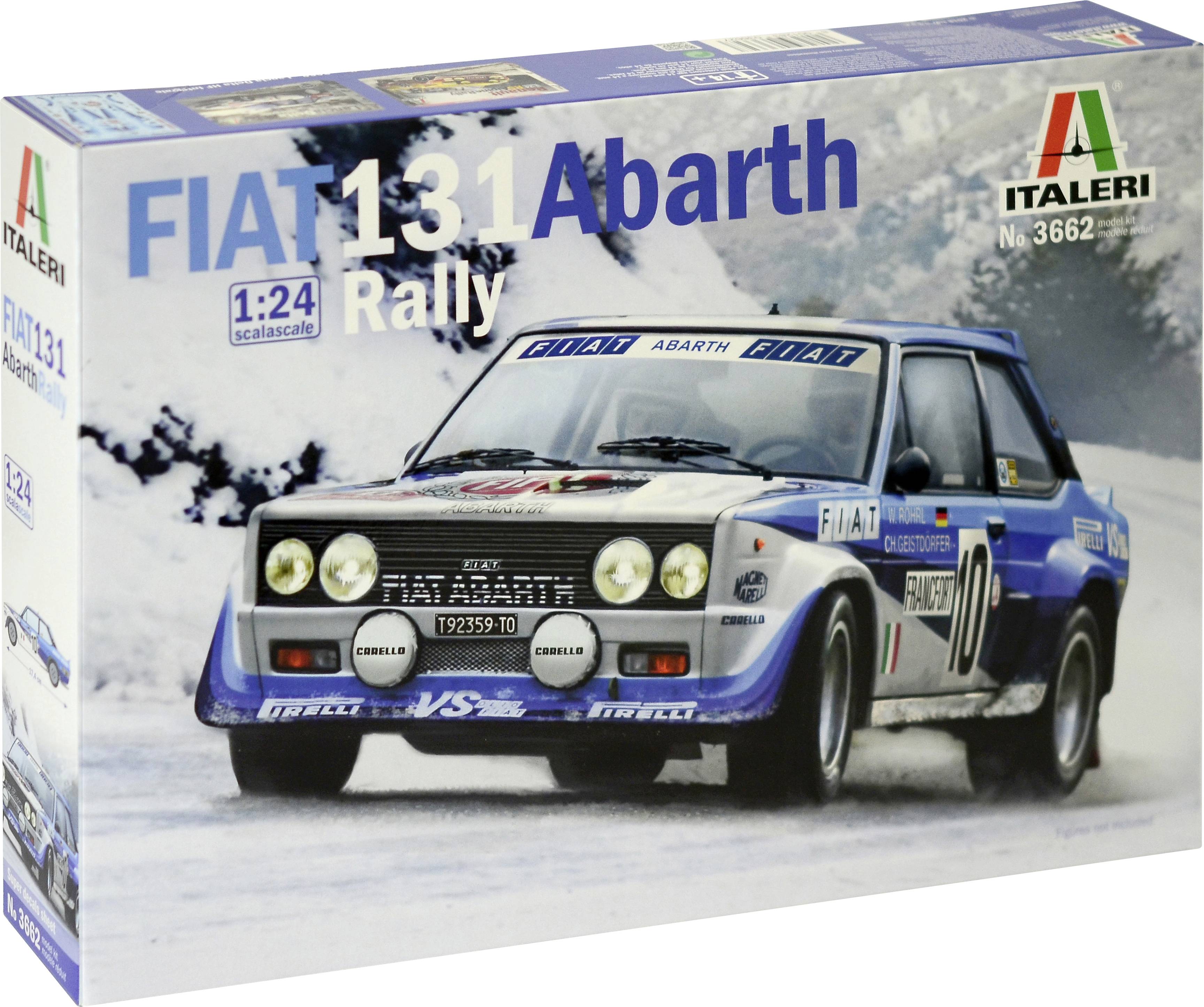 Italeri 3662 Fiat 131 Abarth Rally Kit de montaje de maquetas de coche 1:24