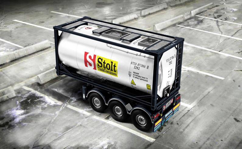 Italeri 3929 Tecnokar Trailer w/ 20ft Tank Kit de montaje de maquetas de camión 1:24