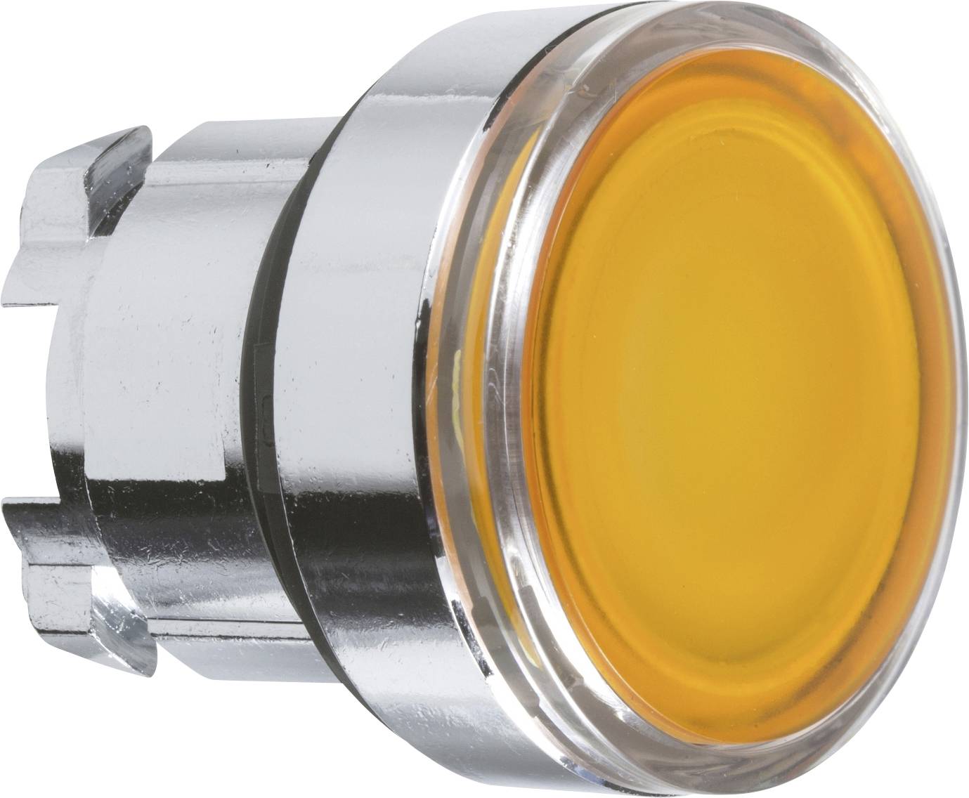 Schneider Electric ZB4BH053 ZB4BH053 Elemento frontal para pulsador luminoso Bloqueable (Ø) 22 mm Sin rotular Cromo, Ama-0