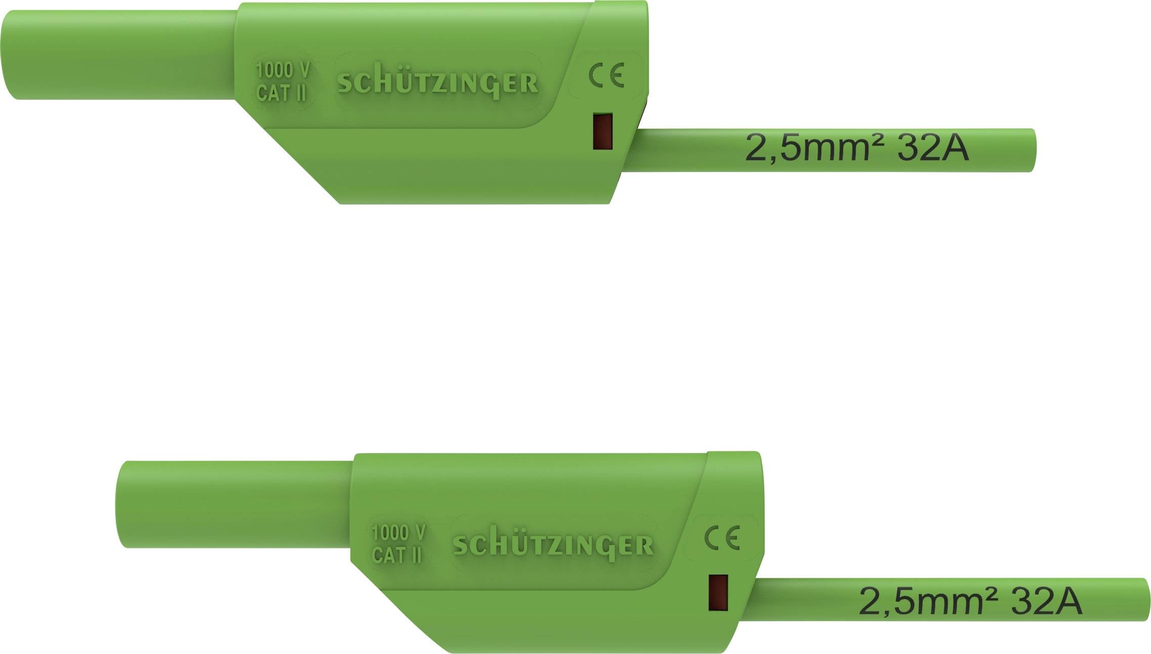 Schützinger VSFK 8500 / 2.5 / 100 / GN Sicherheits-Messleitung Conector de 4 mm Conector de 4 mm 100.00 cm Verde 1 UD(S).
