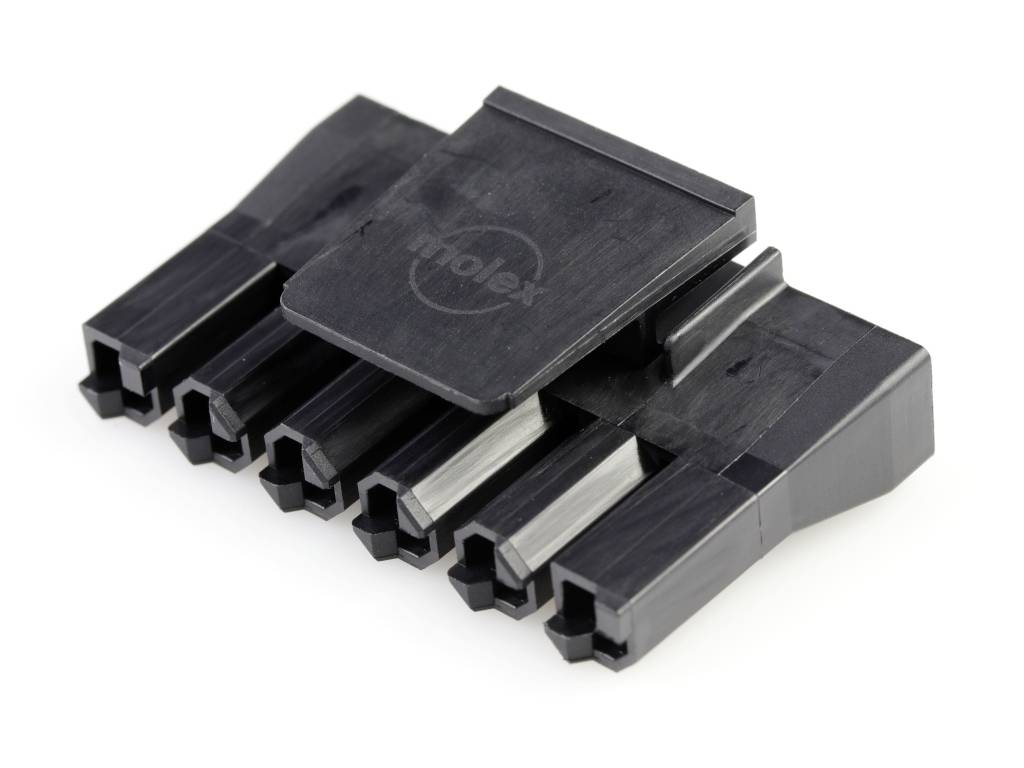 Molex Cable de caja de enchufe Número total de polos 6 Dimensión modular: 7.5 mm 444412006 1 UD(S). Bag
