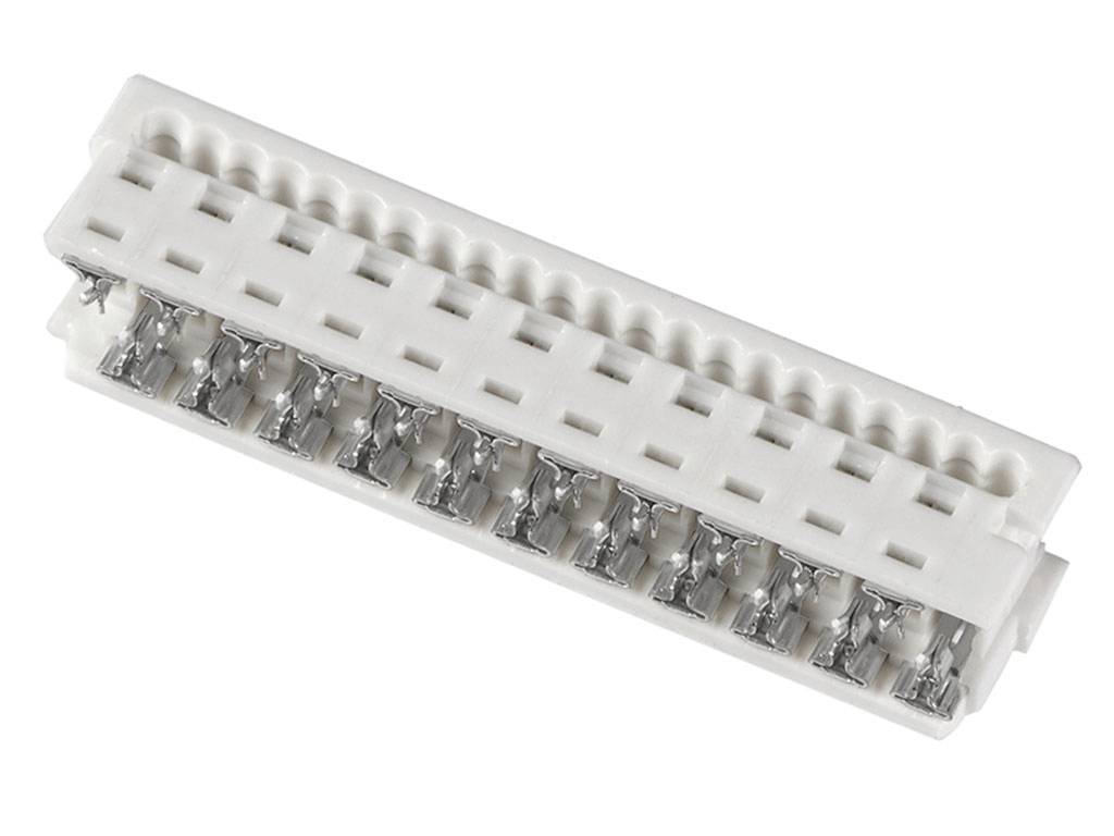 Molex Regleta de conectores hembra (estándar) Número total de polos 22 Dimensión modular: 1.27 mm 903270322 1 UD(S). Bag