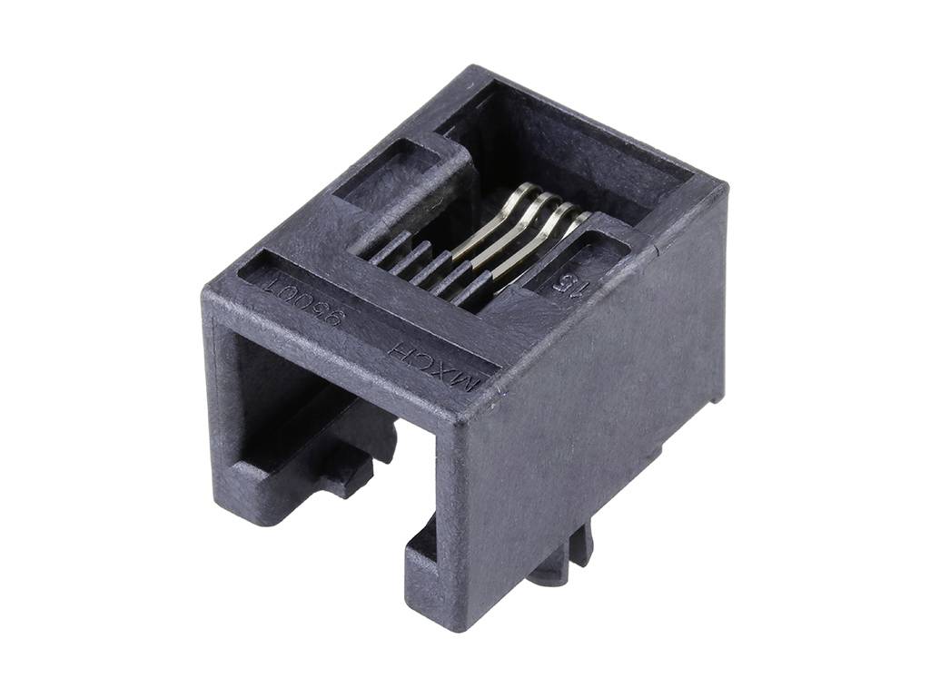 Molex Molex MOL DataCom & Specialty Conector/enchufe Cat 3 Mod 955012641 Conector hembra Número de polos 6P4C Schwarz 1 UD(S).