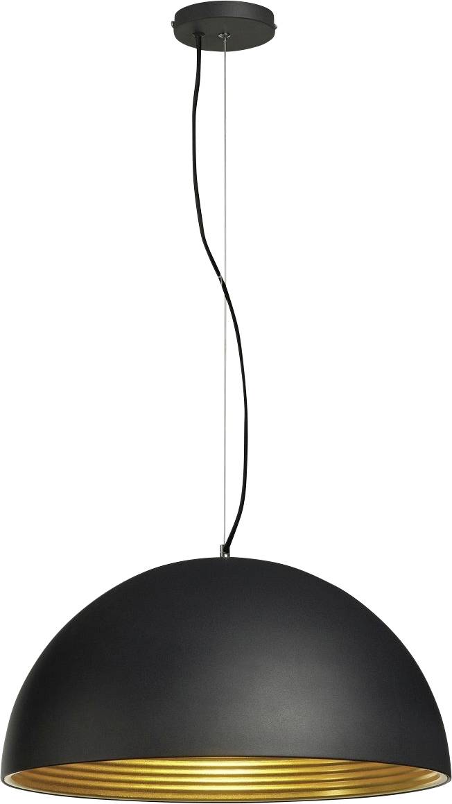 SLV 155930 FORCHINI M 50 Plafón E27 Schwarz, Gold-0