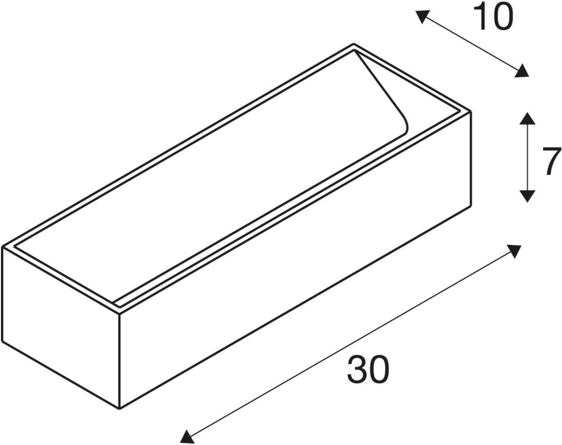 SLV 1002844 LOGS IN L Apliques de pared LED 18 W Blanco-2