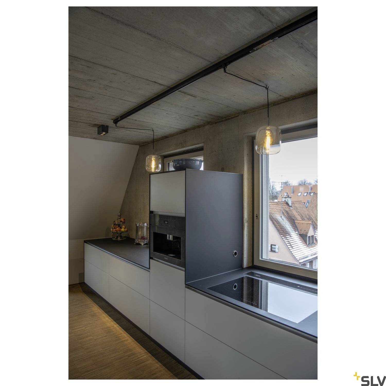 SLV 1002005 TRILEDO Plafón GU10 Schwarz-3