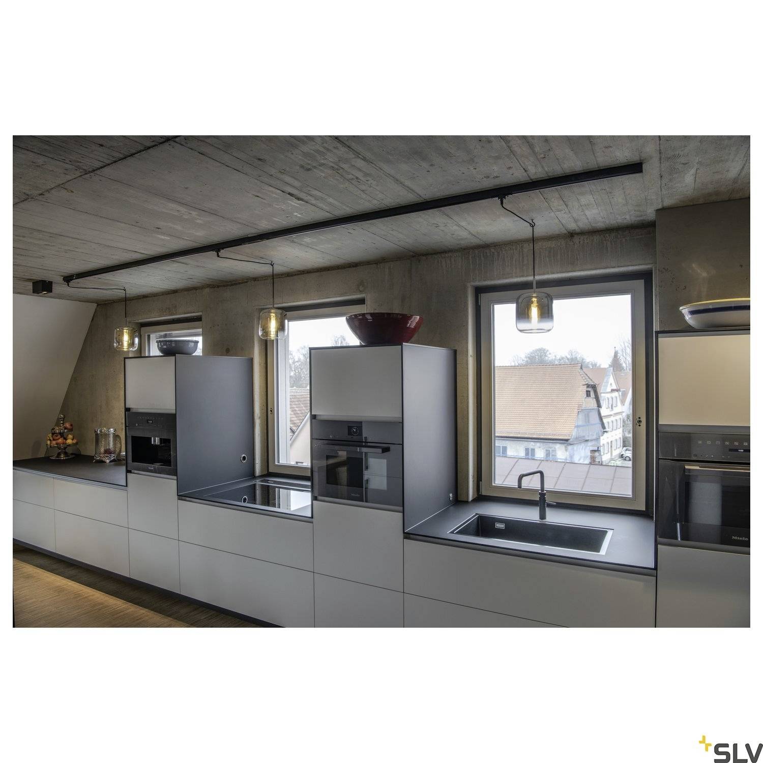 SLV 1002005 TRILEDO Plafón GU10 Schwarz-5