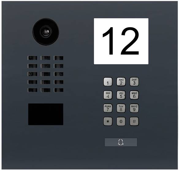 DoorBird D2101IKH Intercomunicador de puerta con vídeo IP LAN Unidad exterior Acero inoxidable, RAL 7016 (mate seda)