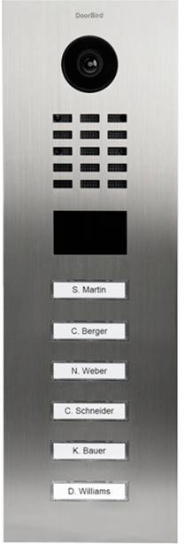 DoorBird D2106V Intercomunicador de puerta con vídeo IP LAN Unidad exterior Acero inoxidable V4A (cepillado)-0