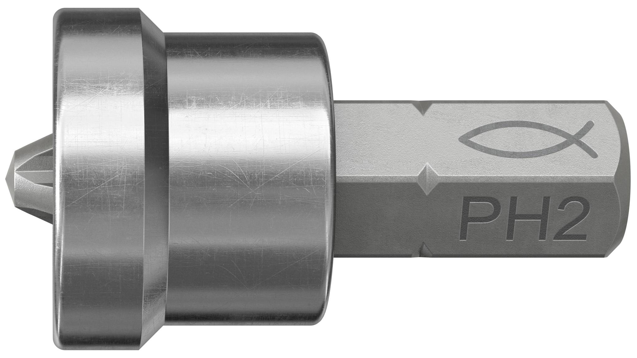 Fischer 557840 FPB PH 2 W 1 Punta en cruz Accionamiento (destornilladores): 1/4" (6,3 mm) Vaso: Cruciforme Phillips PH 2