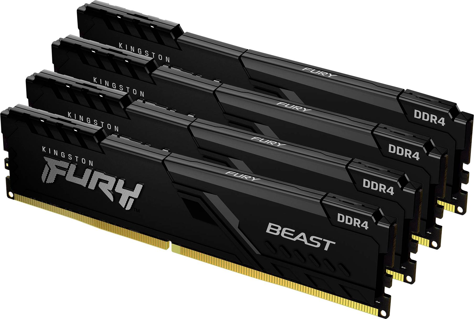 Kingston FURY Beast Juego de memoria RAM para PC DDR4 32 GB 4 x 8 GB 3200 MHz 288pin DIMM CL16 KF432C16BBK4/32