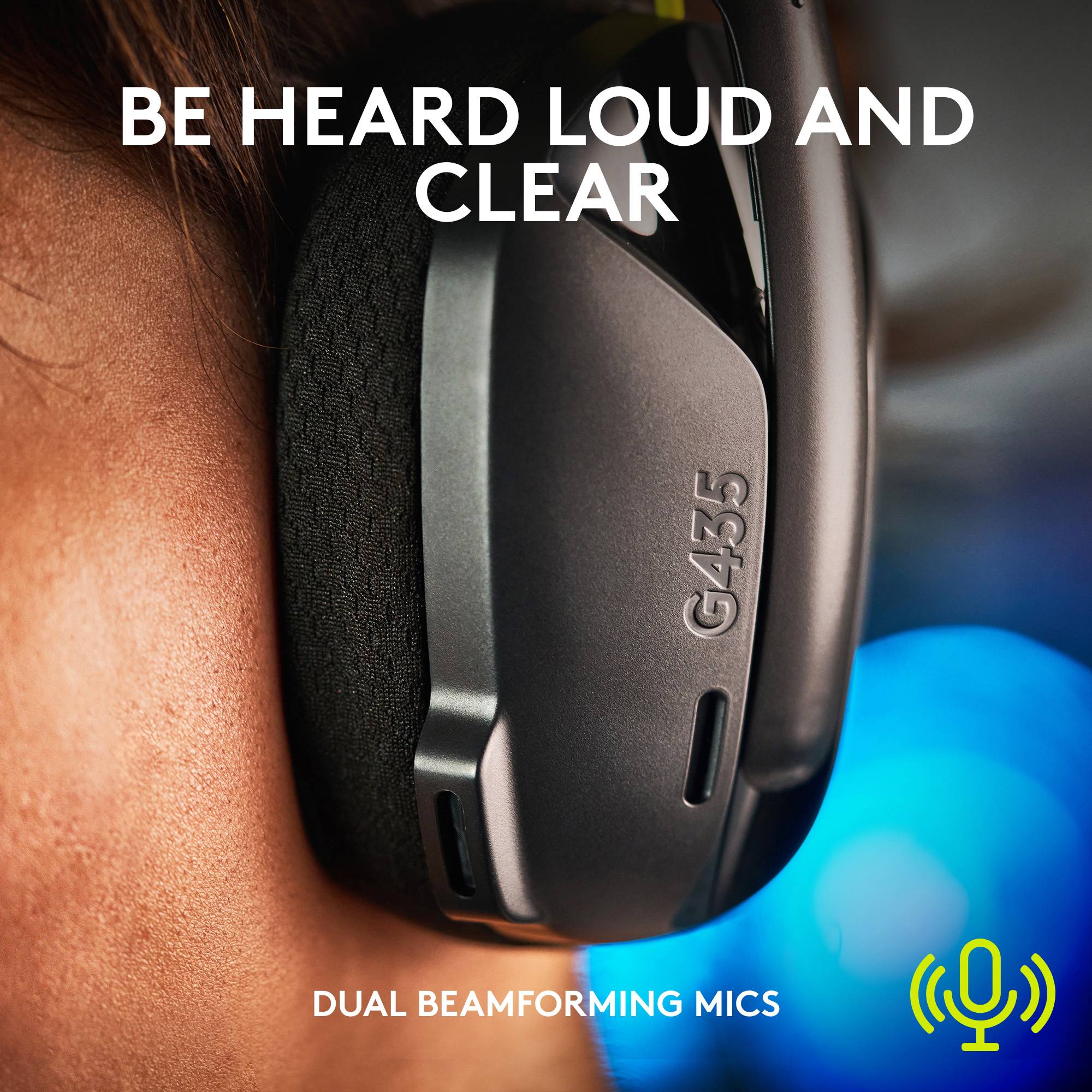 Logitech G435 LIGHTSPEED Auriculares circumaurales Bluetooth® Estéreo Schwarz Limitación de volumen Videojuegos-4