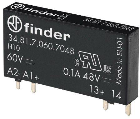 Finder Relé semiconductor 34.81.7.060.7048 Tensión de encendido (máx.): 48 V/DC 1 UD(S).