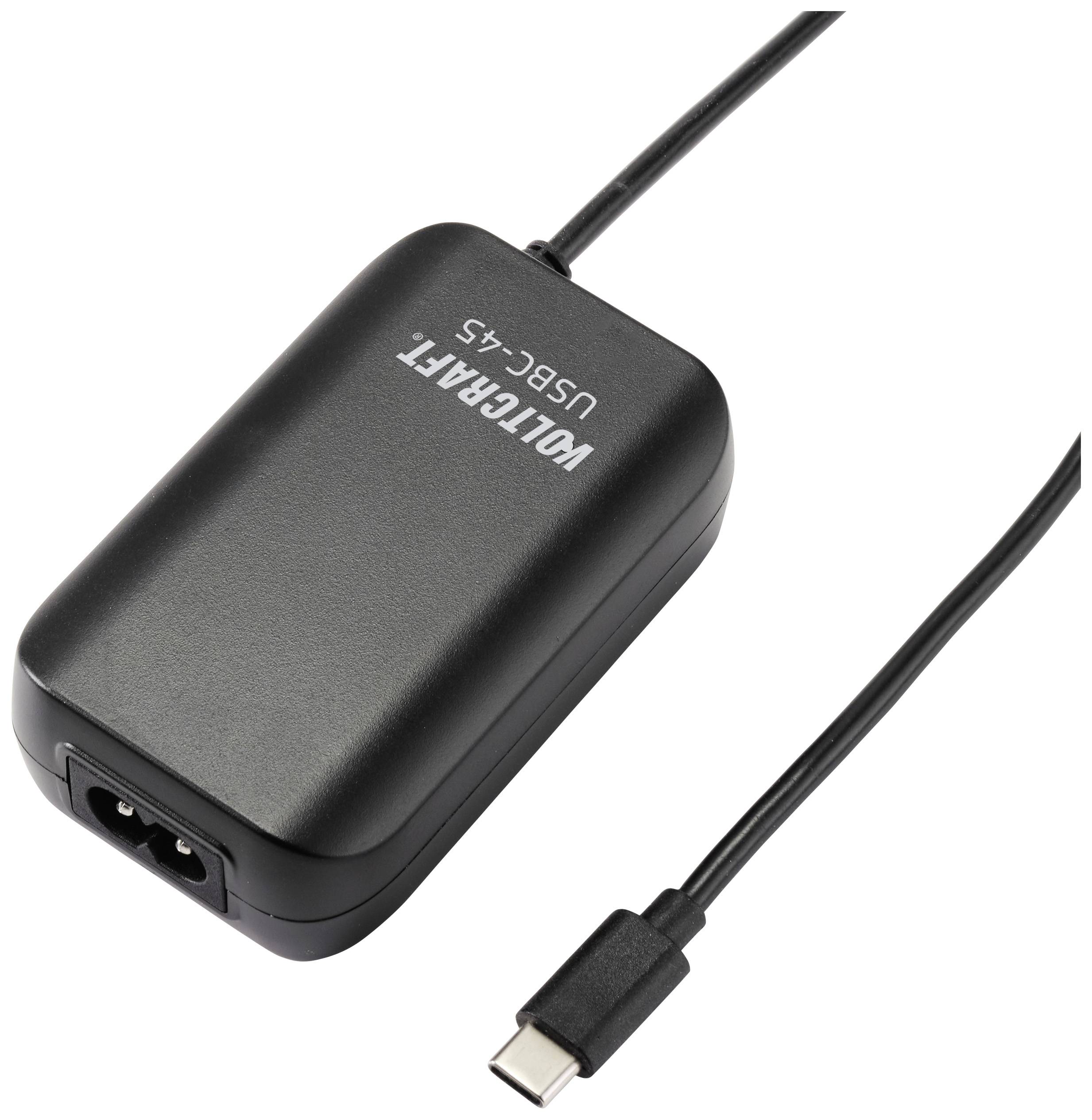 VOLTCRAFT USBC-45 Cargador USB 45 W 5 V/DC, 20 V/DC 3 A Suministro de potencia USB (USB-PD)-0