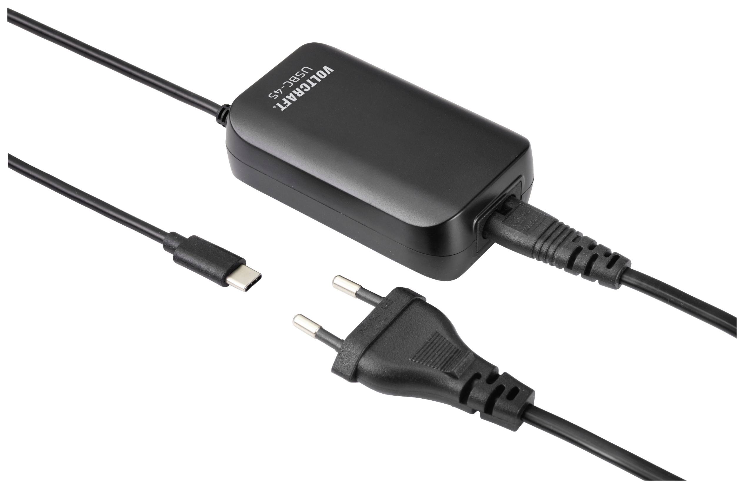 VOLTCRAFT USBC-45 Cargador USB 45 W 5 V/DC, 20 V/DC 3 A Suministro de potencia USB (USB-PD)-2