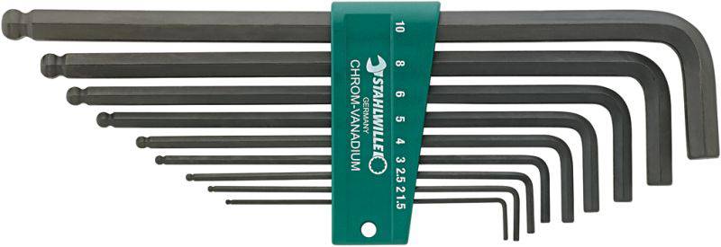 Stahlwille 10767/9 SATZ KUGELKOPF-WINKELSCHRAUBENDREHER SECHSKANT Juego de destornillador acodado