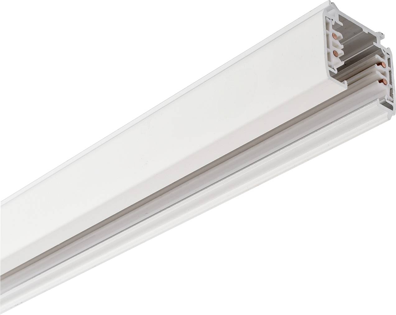 Deko Light 710000 D Line Aufbaustromschiene 1m Componente de alto voltaje con sistema de riel Barra colectora 3phasig Blanco