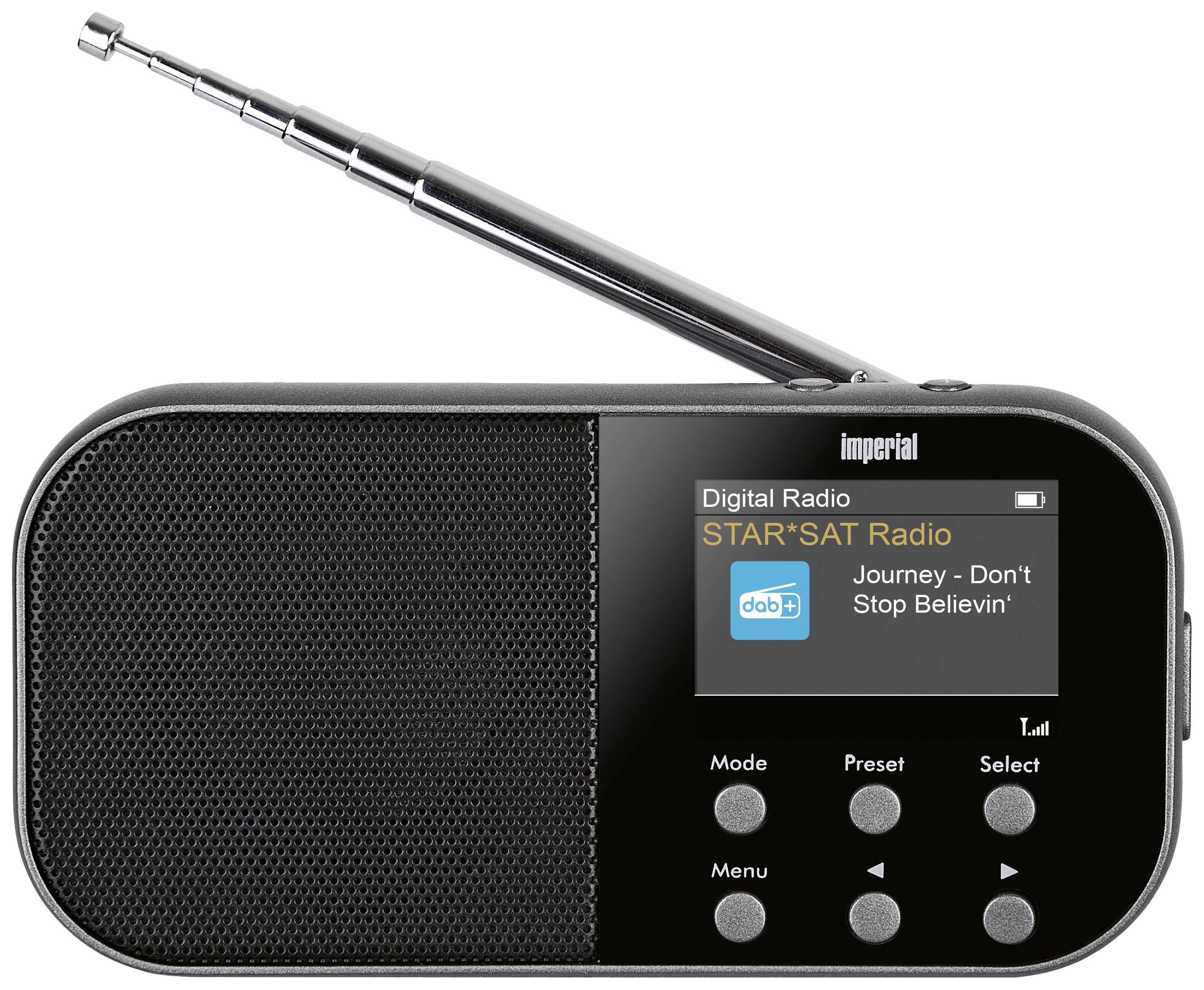 Imperial Clair Dabman 15 Radio De Poche Dab+, Fm Aux Verrouillage Clavier, Fonction Réveil, Rechargeable Anthracite