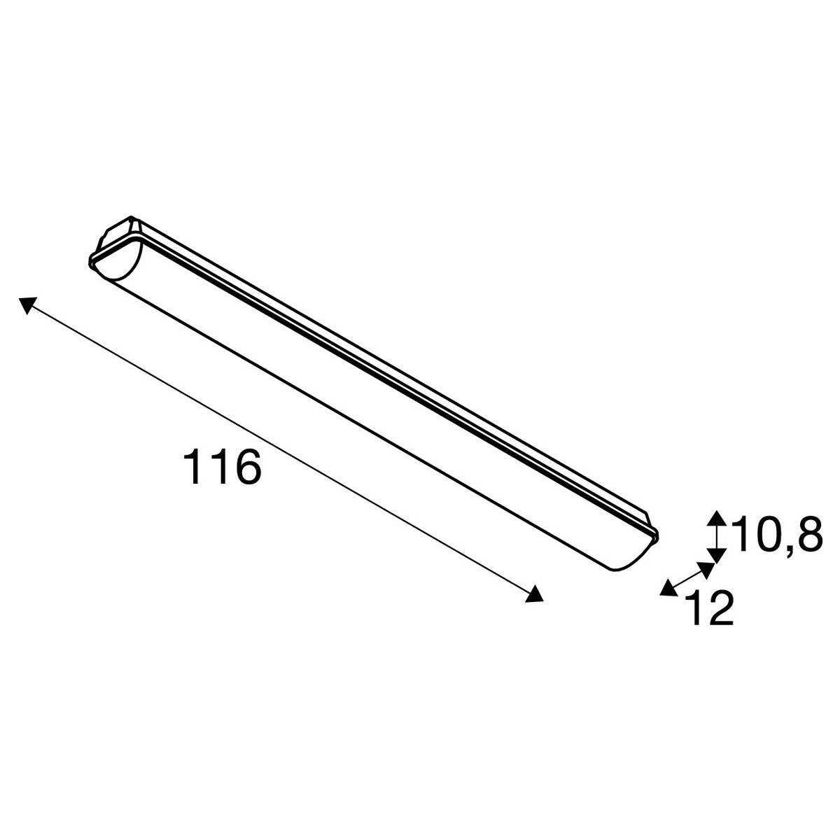 SLV 1001314 IMPERVA 120 Plafón LED LED LED instalado de forma fija 40 W Gris-8