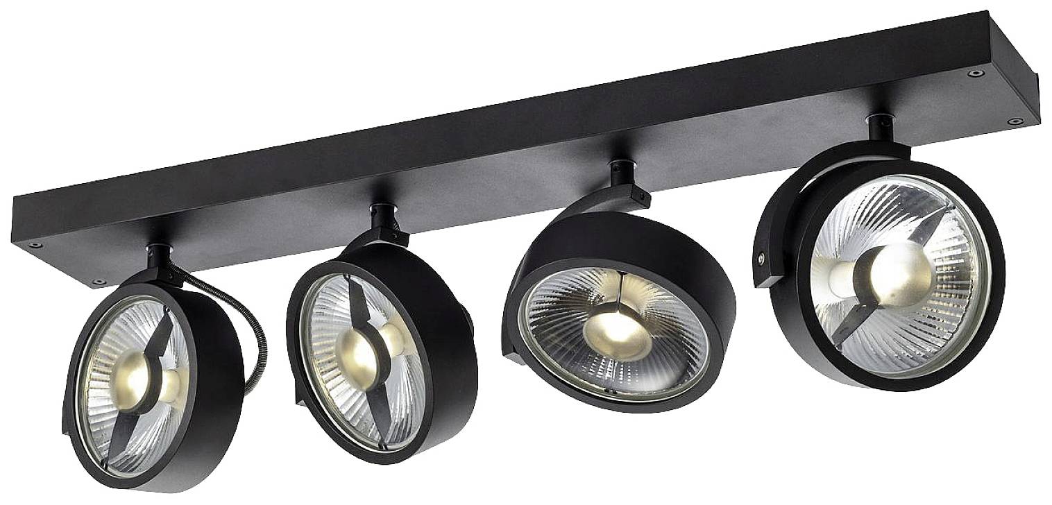 SLV 1002023 KALU Plafón GU10 75 W Schwarz