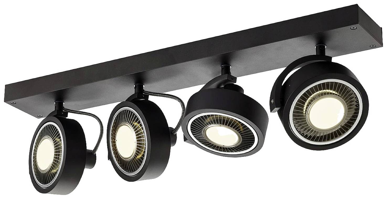 SLV 1002023 KALU Plafón GU10 75 W Schwarz-1