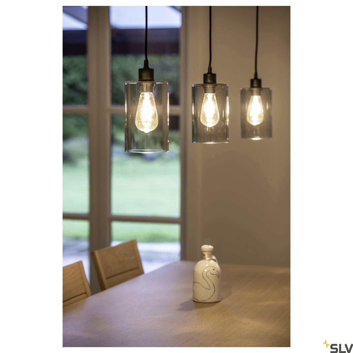 SLV FENDA 132660 Luminaria pendular E27 60 W Schwarz-15
