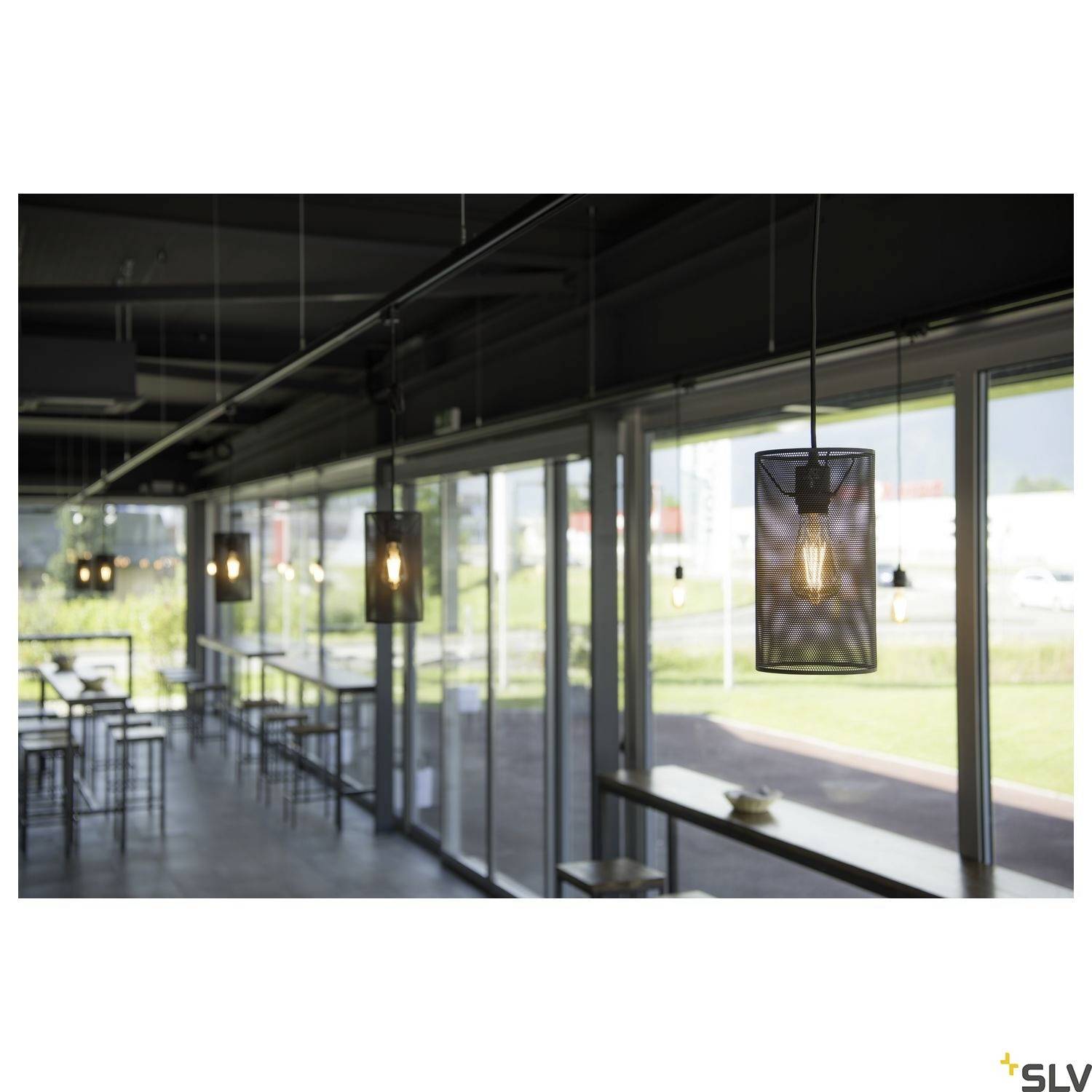 SLV FENDA 132660 Luminaria pendular E27 60 W Schwarz-19