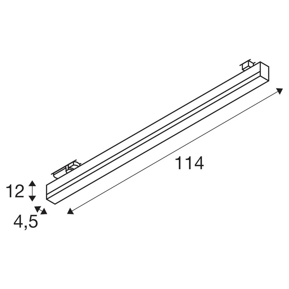 SLV SIGHT TRACK Foco LED para riel 3phasig LED instalado de forma fija 39 W Schwarz-3
