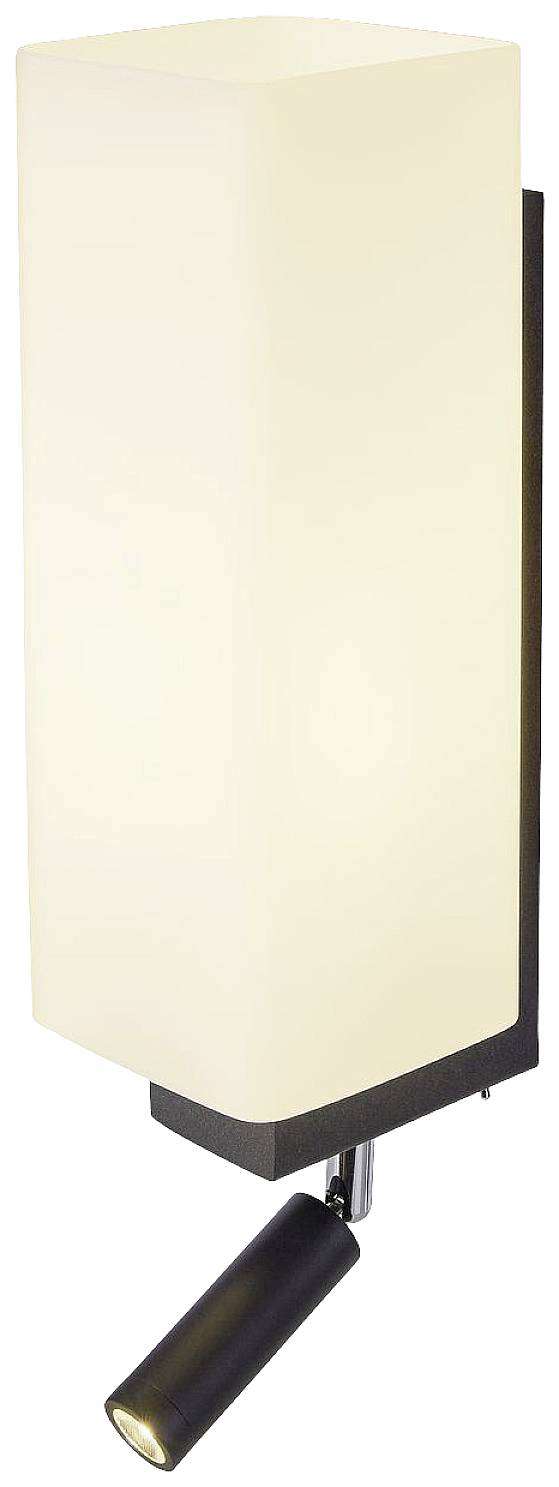 SLV QUADRASS SPOT 1003428 Apliques LED de pared E27 2 W LED Schwarz-2