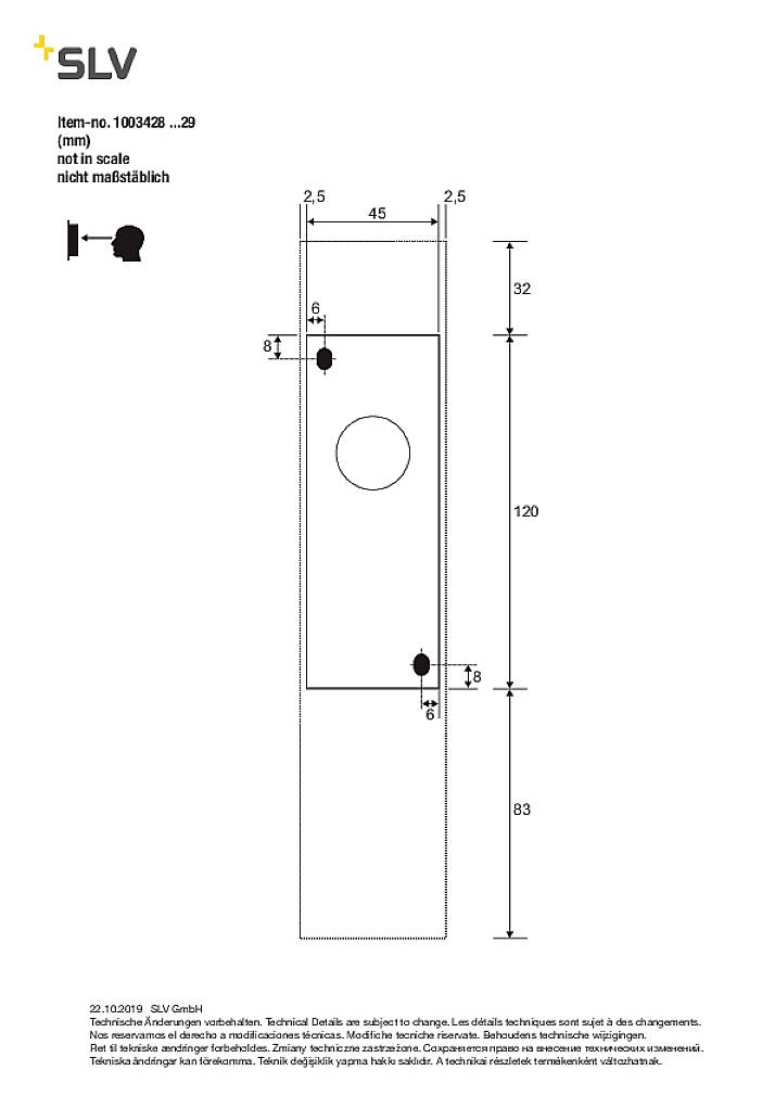 SLV QUADRASS SPOT 1003428 Apliques LED de pared E27 2 W LED Schwarz-7
