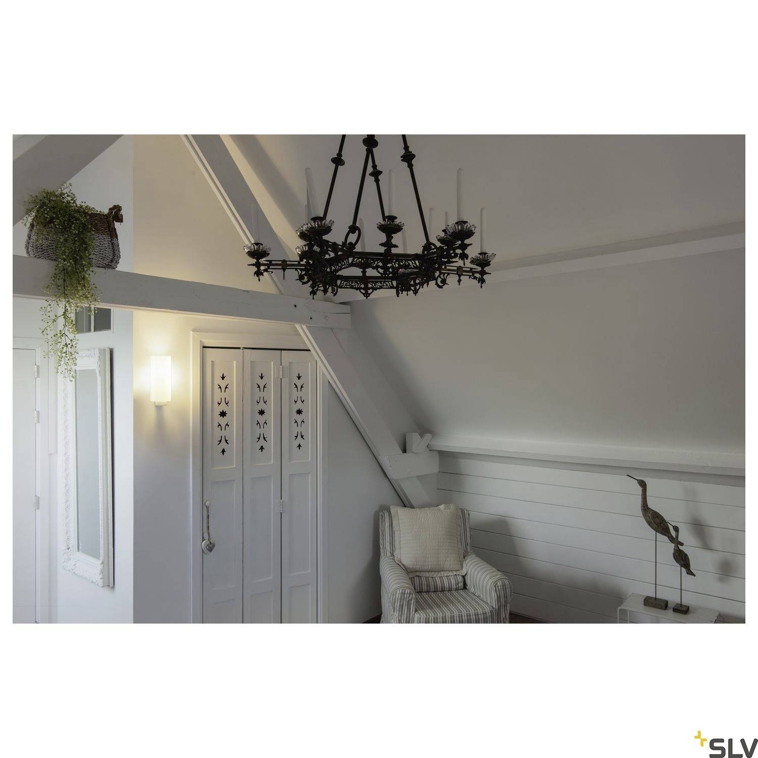 SLV QUADRASS 1003431 Apliques LED de pared E27 40 W Blanco-4