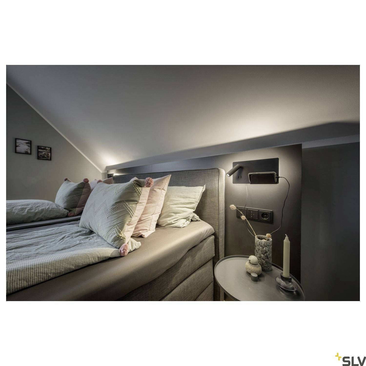 SLV SOMNILA SPOT 1003455 Apliques LED de pared LED instalado de forma fija 13 W LED Schwarz-5