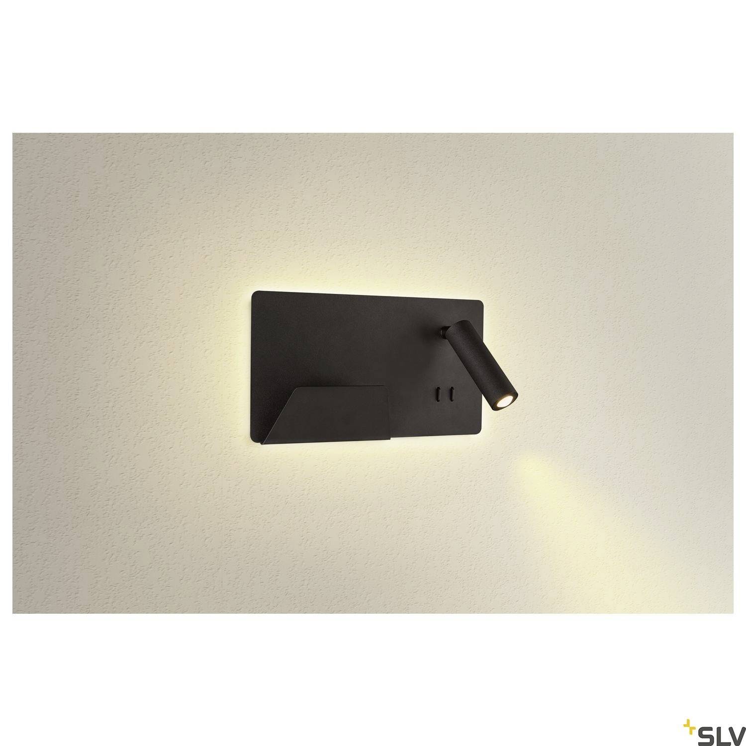SLV SOMNILA SPOT 1003455 Apliques LED de pared LED instalado de forma fija 13 W LED Schwarz-7