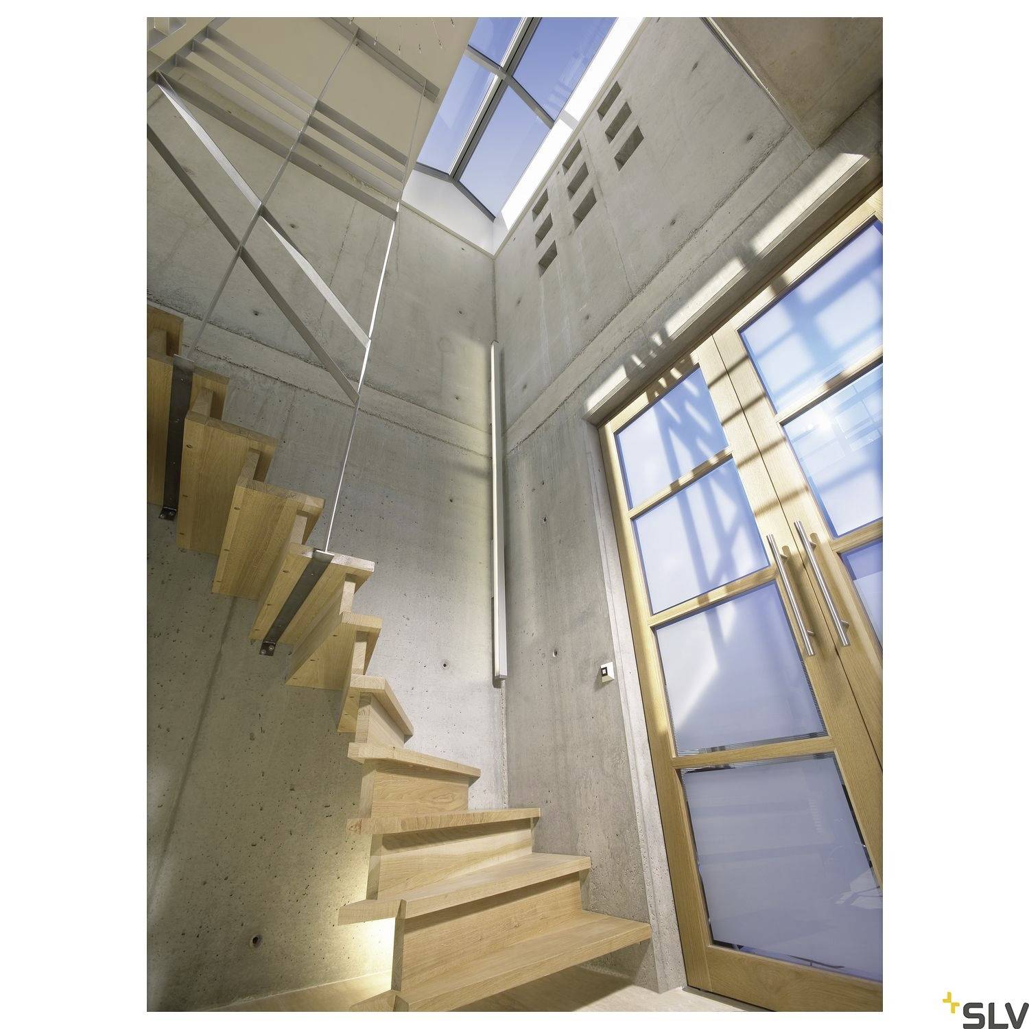 SLV Q-LINE ® 1000670 Apliques de pared LED instalado de forma fija 45 W LED Gris-2