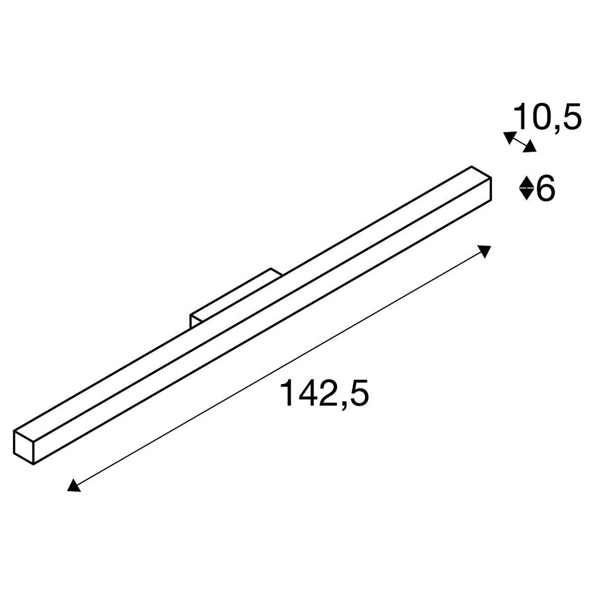 SLV Q-LINE ® 1000670 Apliques de pared LED instalado de forma fija 45 W LED Gris-3