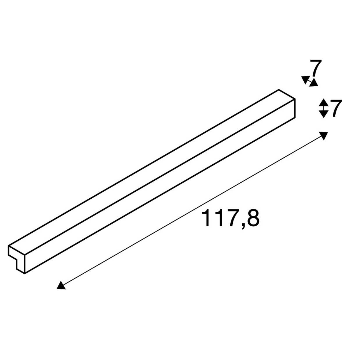 SLV L-LINE 120 1001304 Apliques LED de pared LED instalado de forma fija 18.5 W LED Plata-1