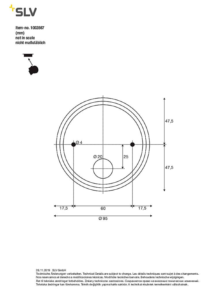 SLV NAUTILUS 1002867 Apliques LED de pared para exteriores GU10 Schwarz-7