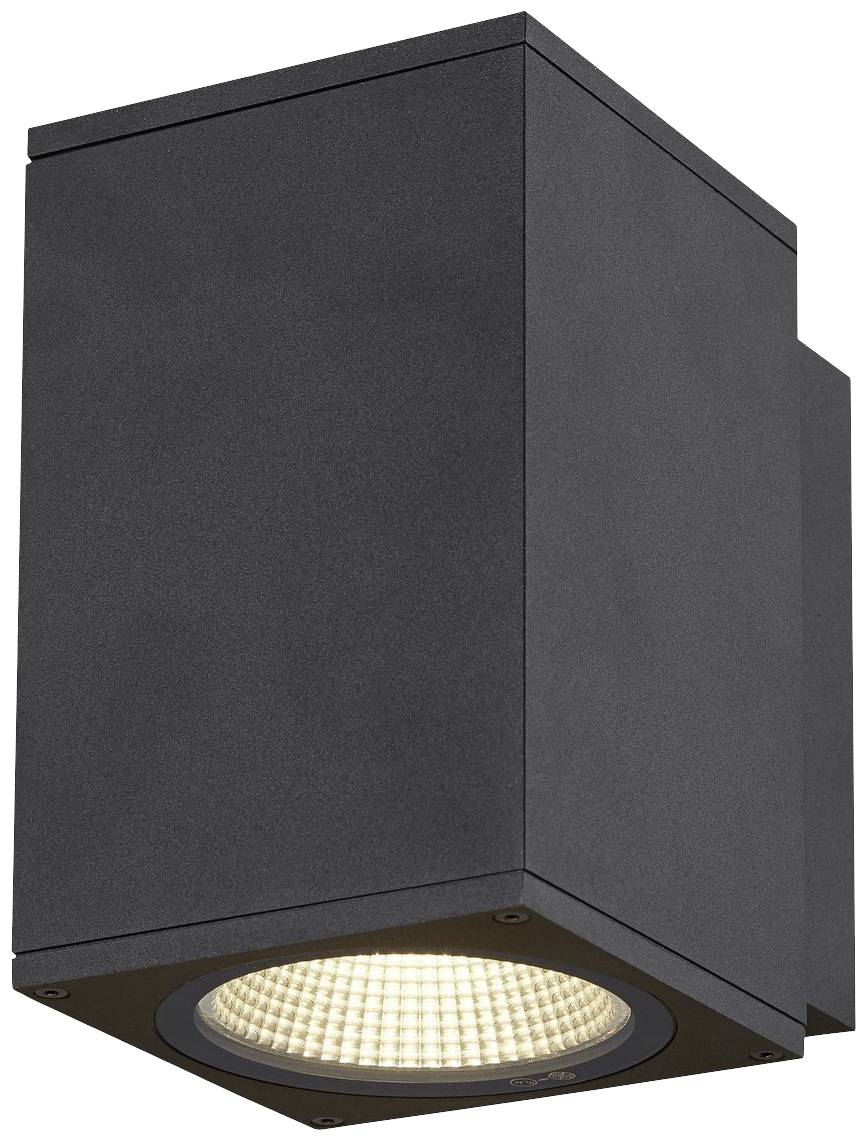 SLV ENOLA SQUARE M 1003417 Apliques LED de pared para exteriores LED instalado de forma fija 10 W Antracita
