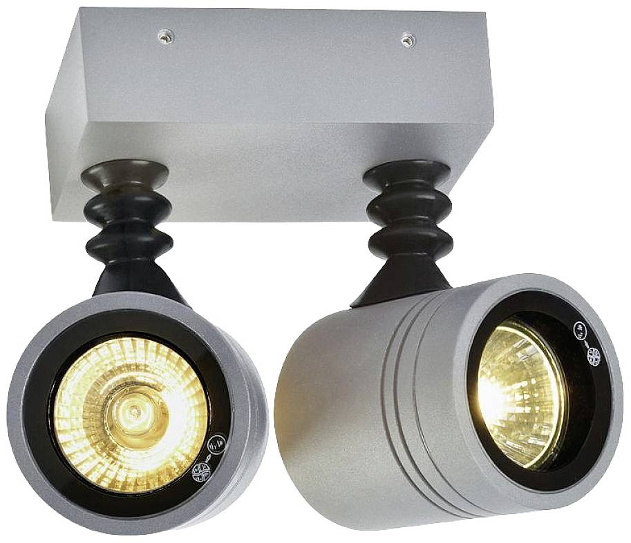 SLV MYRA 233094 Apliques LED de pared para exteriores GU10 50 W Gris-1