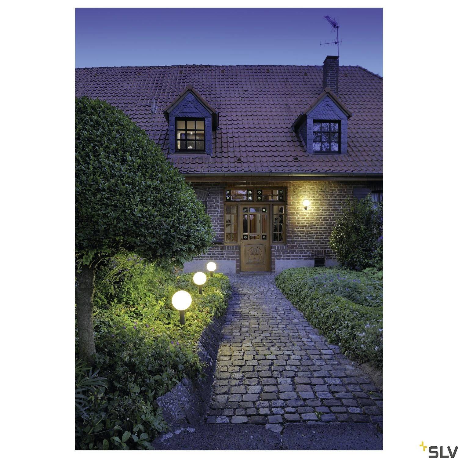 SLV GLOO PURE 1002002 Apliques LED de pared para exteriores E27 23 W Antracita-1
