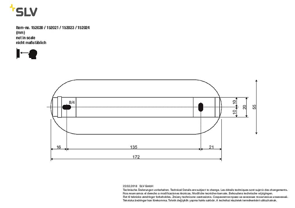 SLV ENOLA B 152021 Apliques de pared GU10 50 W Blanco-4