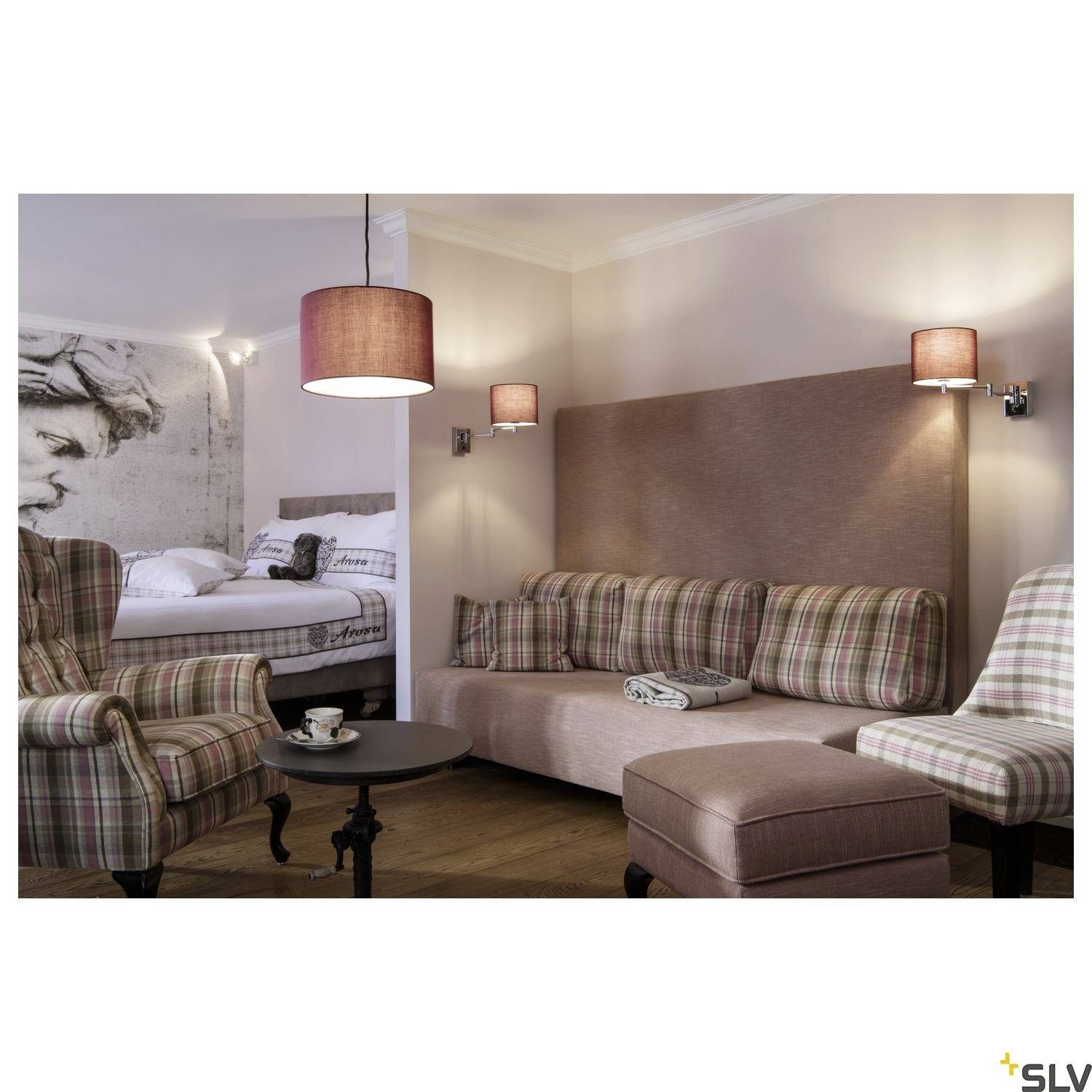 SLV FENDA 1001449 Apliques de pared E27 40 W Cromo-2