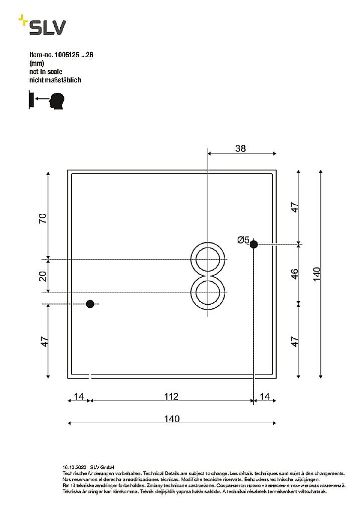 SLV BIG QUAD UP/DOWN 1005126 Apliques de pared LED instalado de forma fija 8.2 W LED Antracita-4