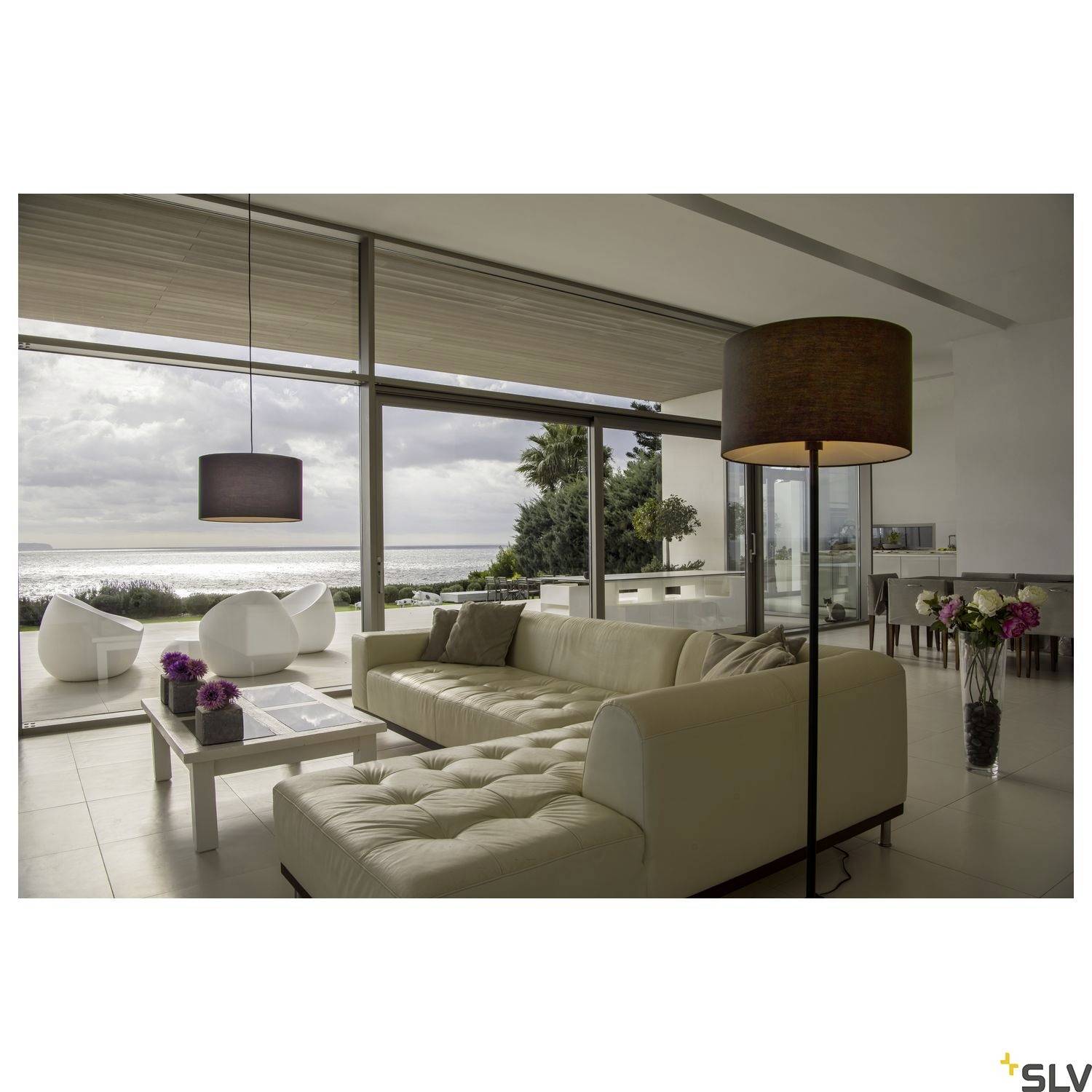 SLV FENDA 155790 Lámpara de pie E27 Schwarz-9