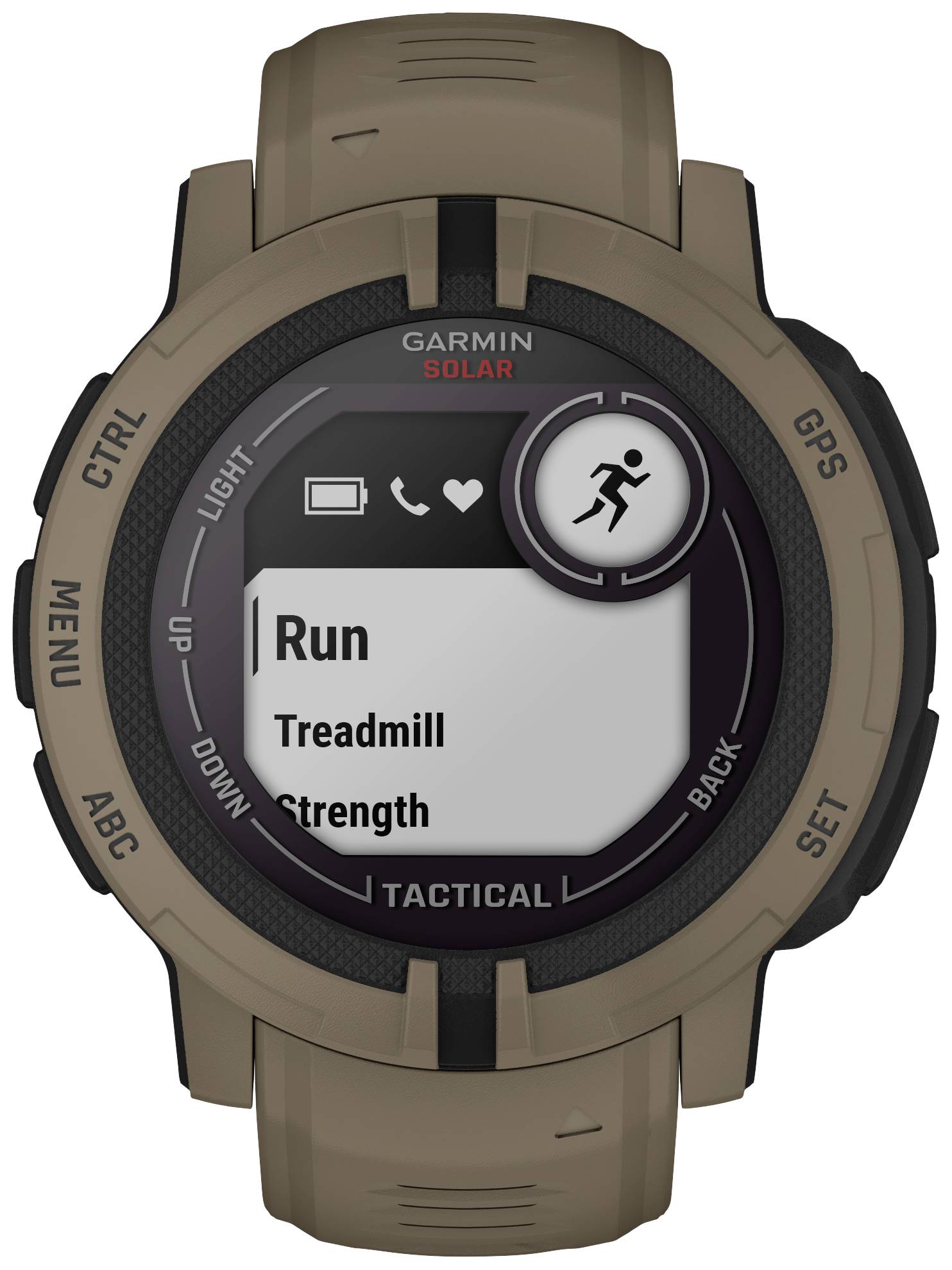 Garmin INSTINCT® 2 SOLAR TACTICAL EDITION Smartwatch Marrón claro-1