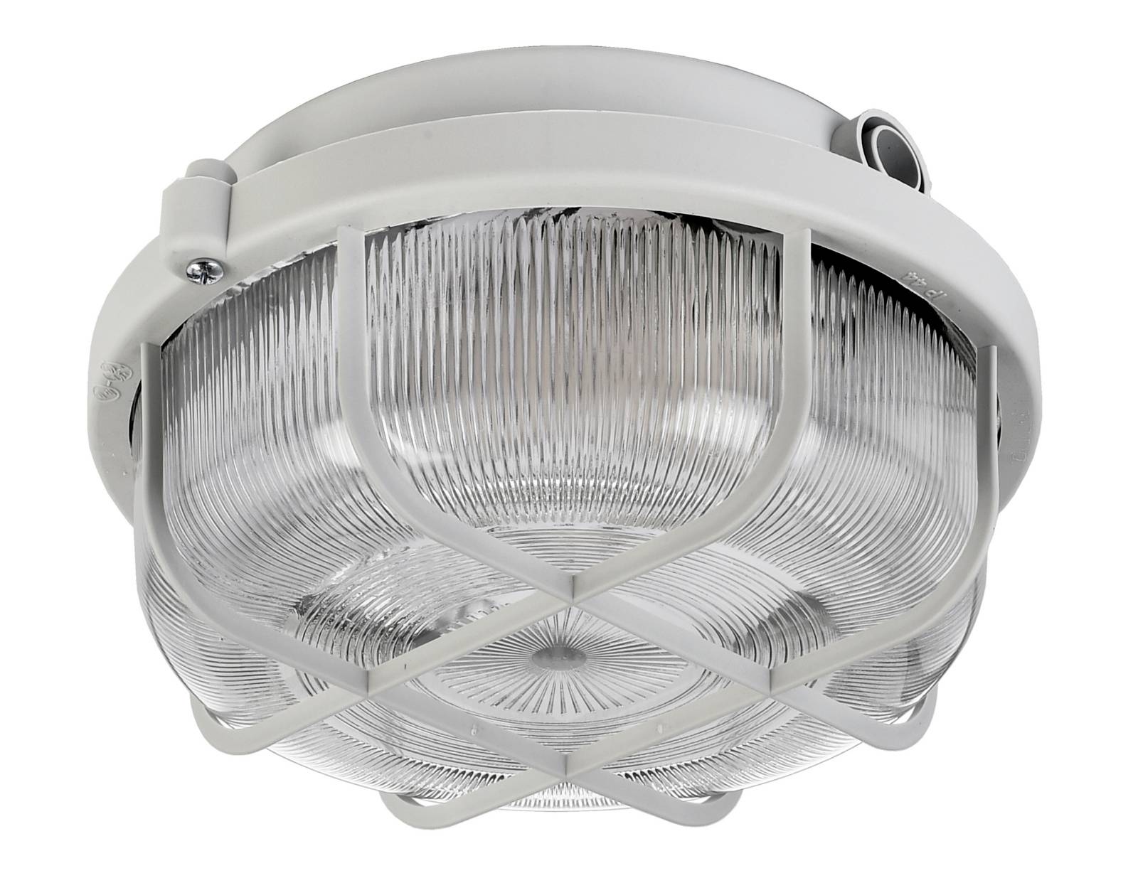 Deko Light Syrma Rund Grau 401016 Plafón para exteriores, Apliques de pared para exteriores E27 Gris-0