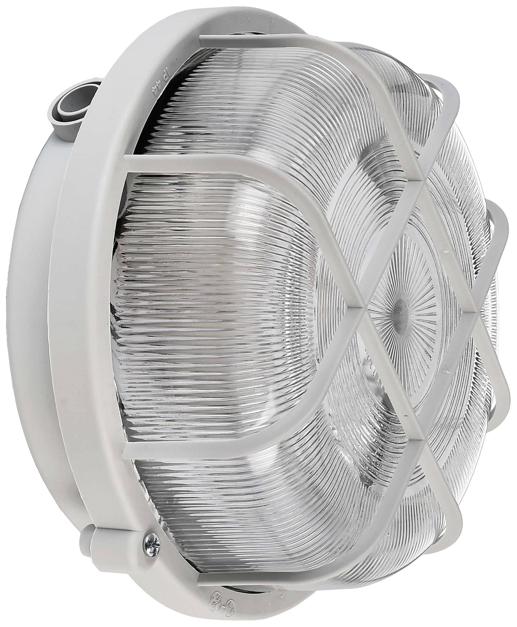 Deko Light Syrma Rund Grau 401016 Plafón para exteriores, Apliques de pared para exteriores E27 Gris-1